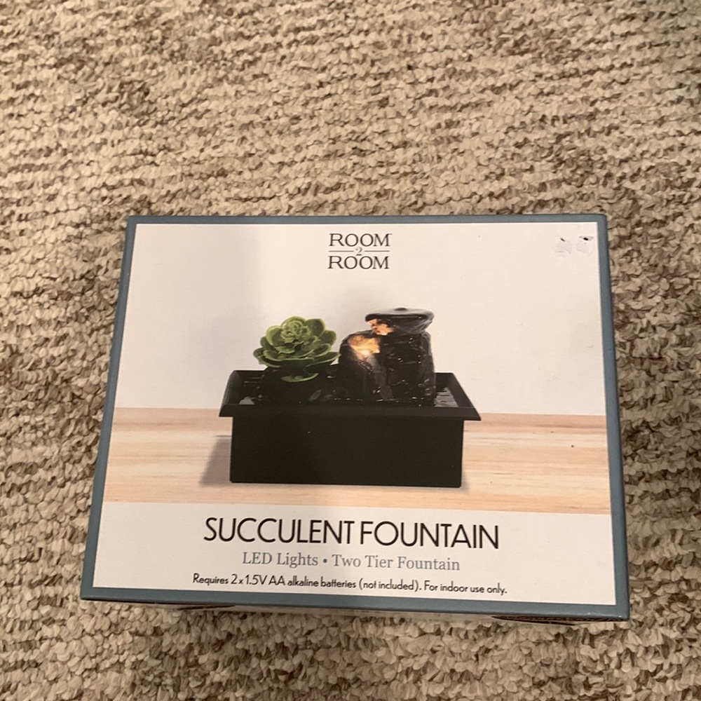 Succulent Two Tier Fountain